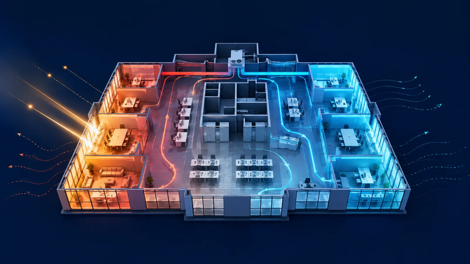 Peak Heating and Cooling Load Calculations: A Room-by-Room Guide engineering illustration