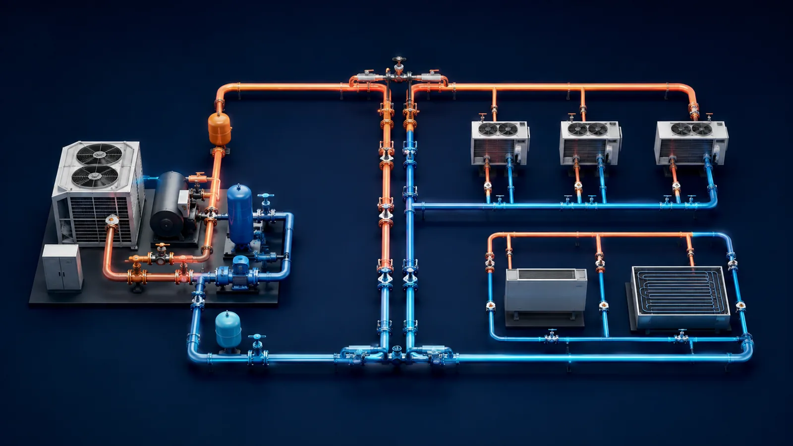 Pipe Volume Calculator Formula: Gallons, Litres and System Volume engineering illustration